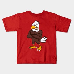 Angry Eagle Character Kids T-Shirt